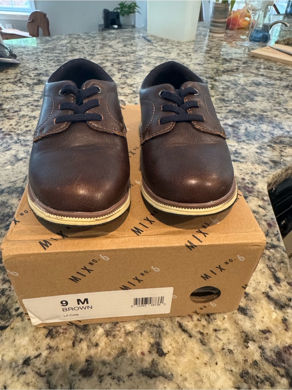 Mix No. 6 Lil Cole Brown Dress Shoes Size 9M toddler